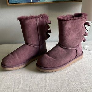 Purple Bailey bow short Ugg